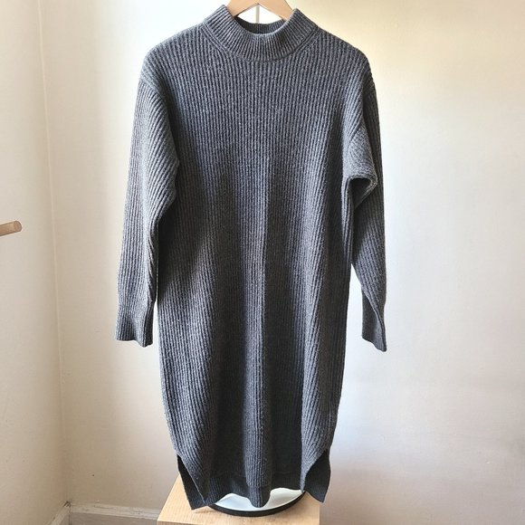 DKNY Cashmere Sweater Dress with Side Slit… - Picture 4 of 14